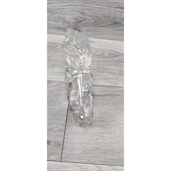 LION Princess House Wonders Of The Wild 24% Lead Crystal Clear Made In Germany - Picture 5 of 9